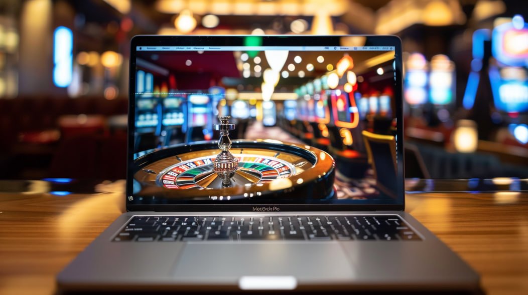 Live casino baccarat table with a dealer streaming in real time